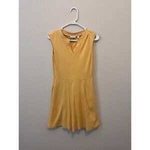 New York & Company Yellow Mini Dress